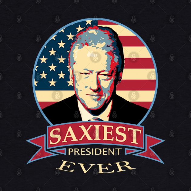 Bill Clinton Saxiest President Ever Pop Art by Nerd_art